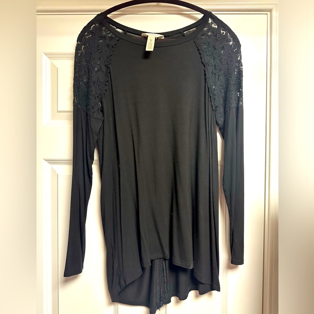 MaCherie Black Maternity tunic shirt size M